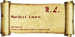 Maráczi Laura névjegykártya