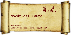 Maráczi Laura névjegykártya